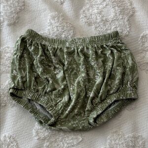 Olive Leaf Print Kids Shorts